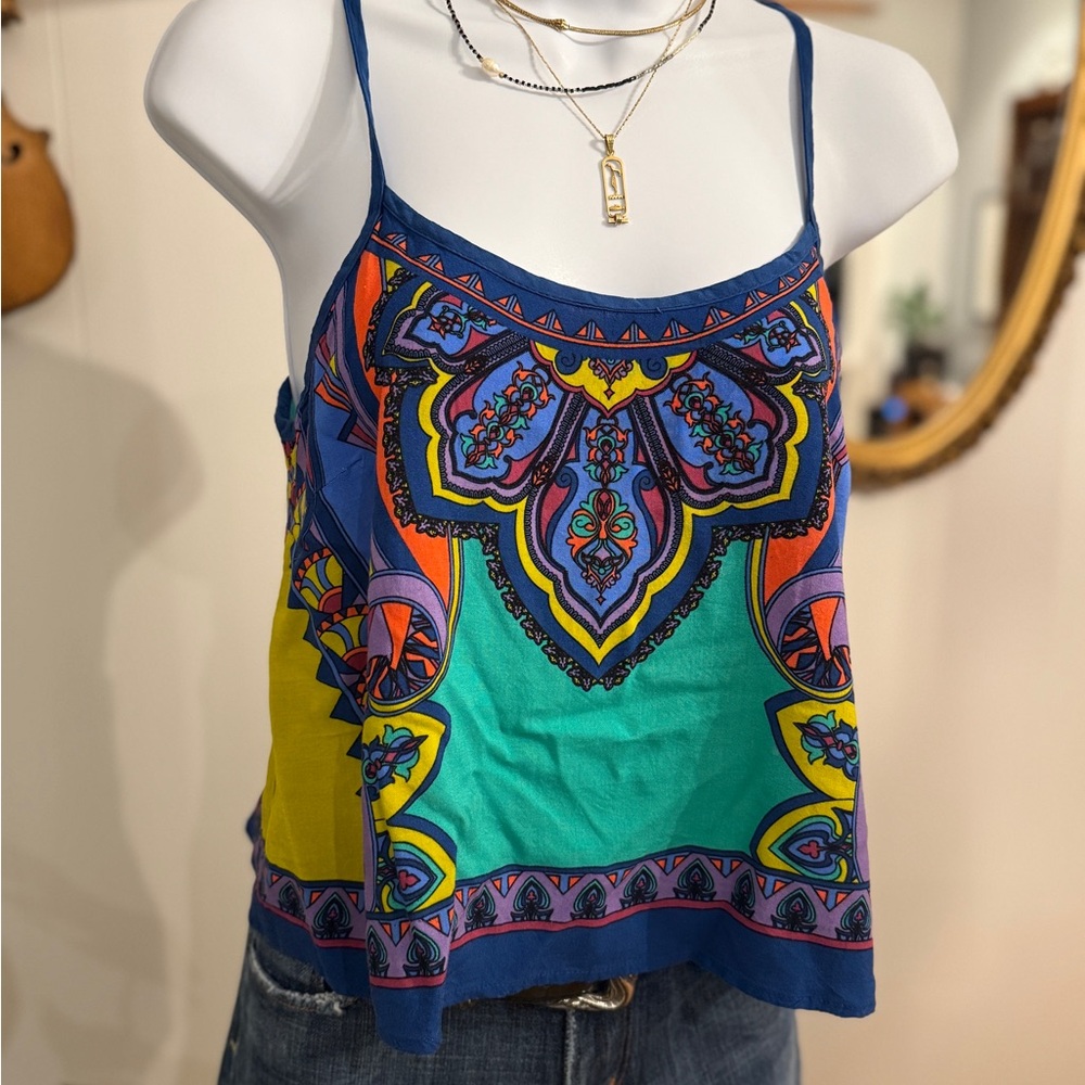 🌞Flying Tomato Mulit Patterned Cropped Tank, Med., #69